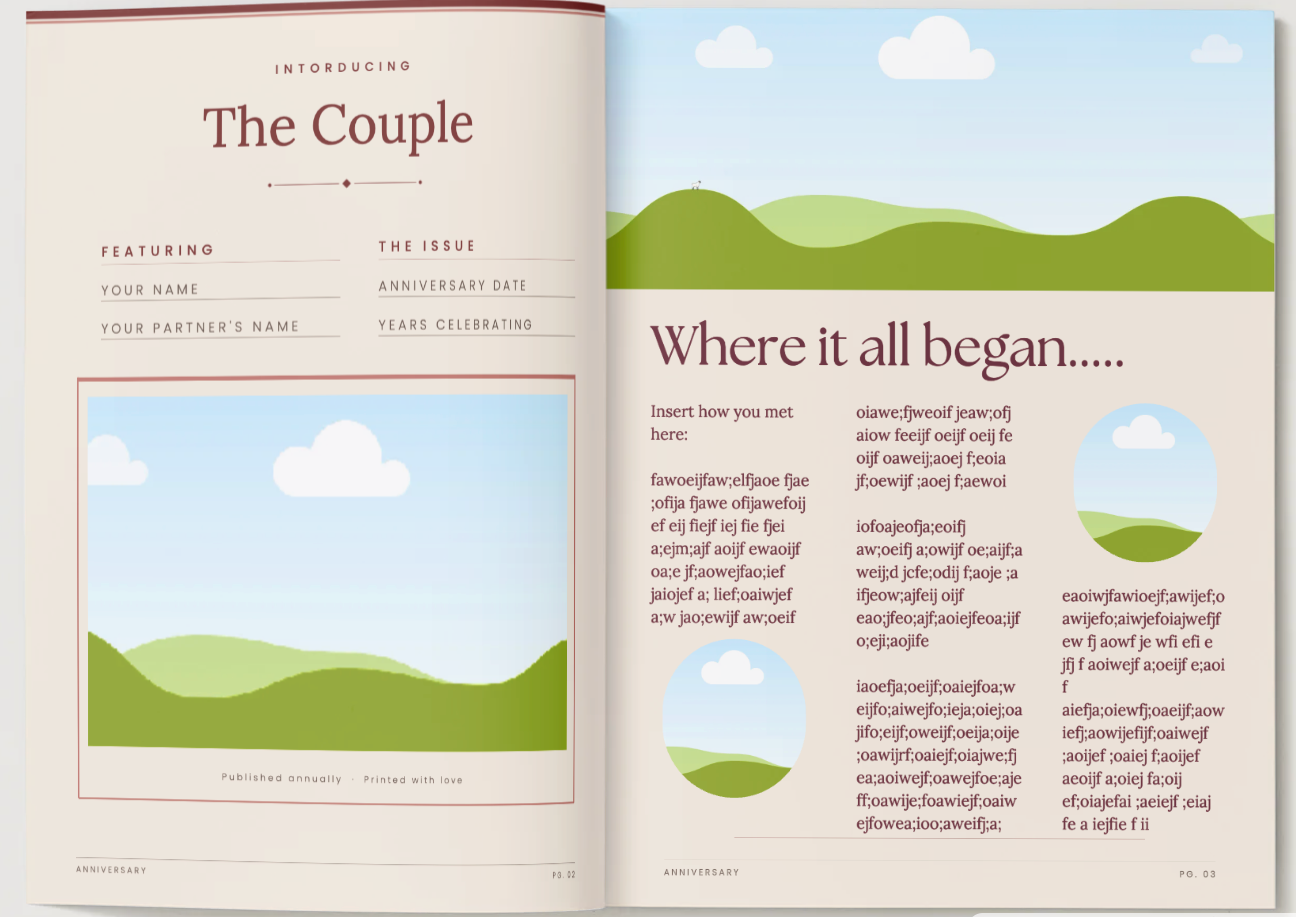 Anniversary Magazine - Template